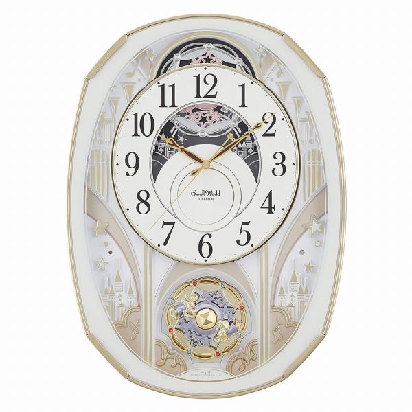 楽天市場】☆即納【RHYTHM】リズム時計 からくり電波 掛時計