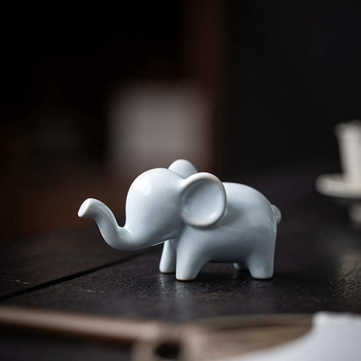 陶器製象オーナメント 楽天市場】象 置物 リアルな 仔ゾウのオブジェ ぞう 動物オーナメント