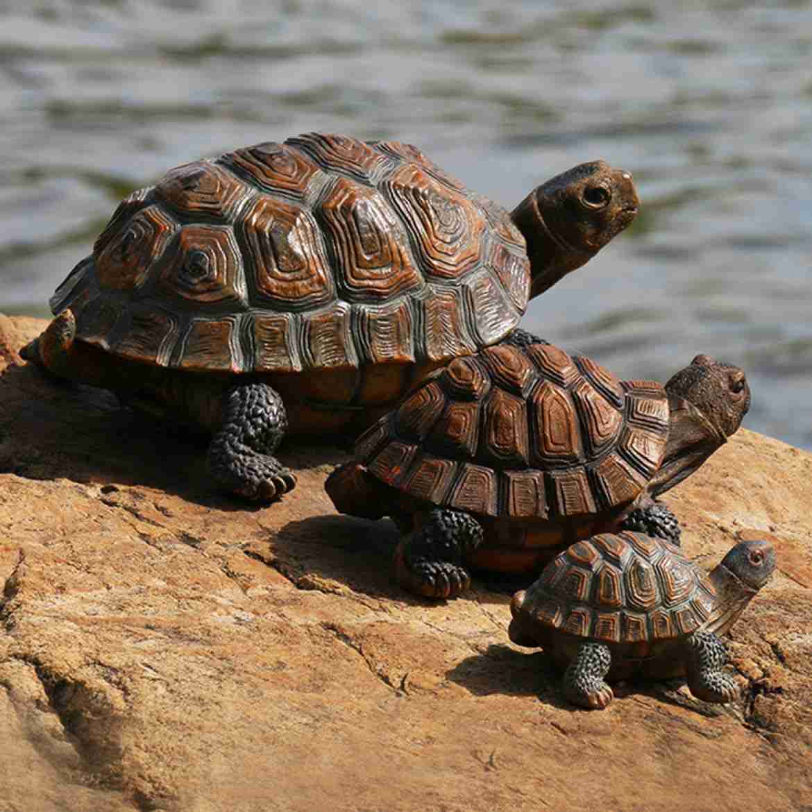 楽天市場】【重量物商品】【営業所渡し】 仲良し3段亀【縁起物】亀は