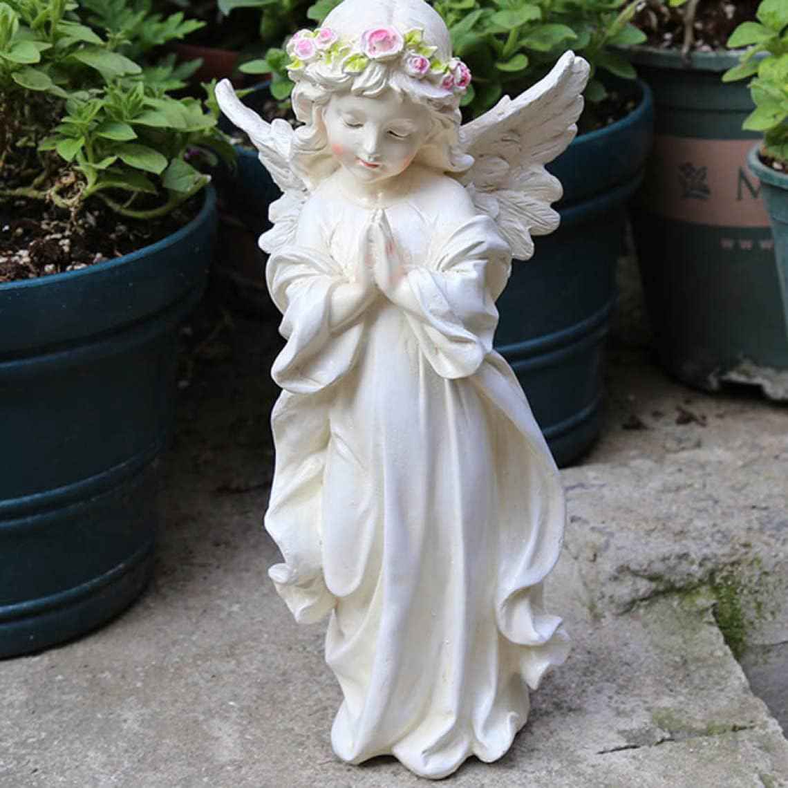 ❋天使のオーナメント付きプランター❋ planta1.jpg