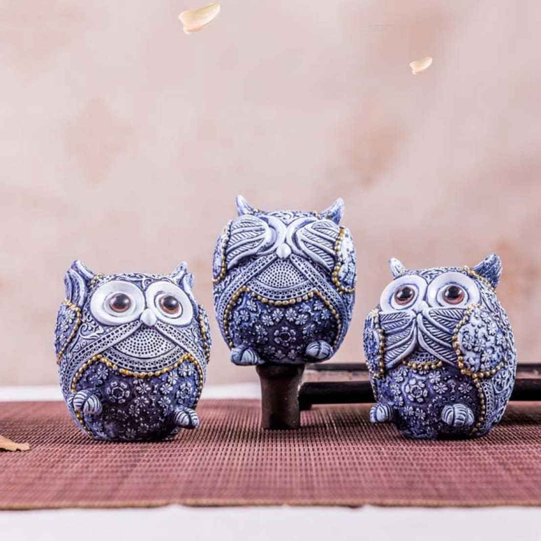 楽天市場】置物 オブジェ フクロウ 陶器 約10.5x9xH10.5cm | アニマル
