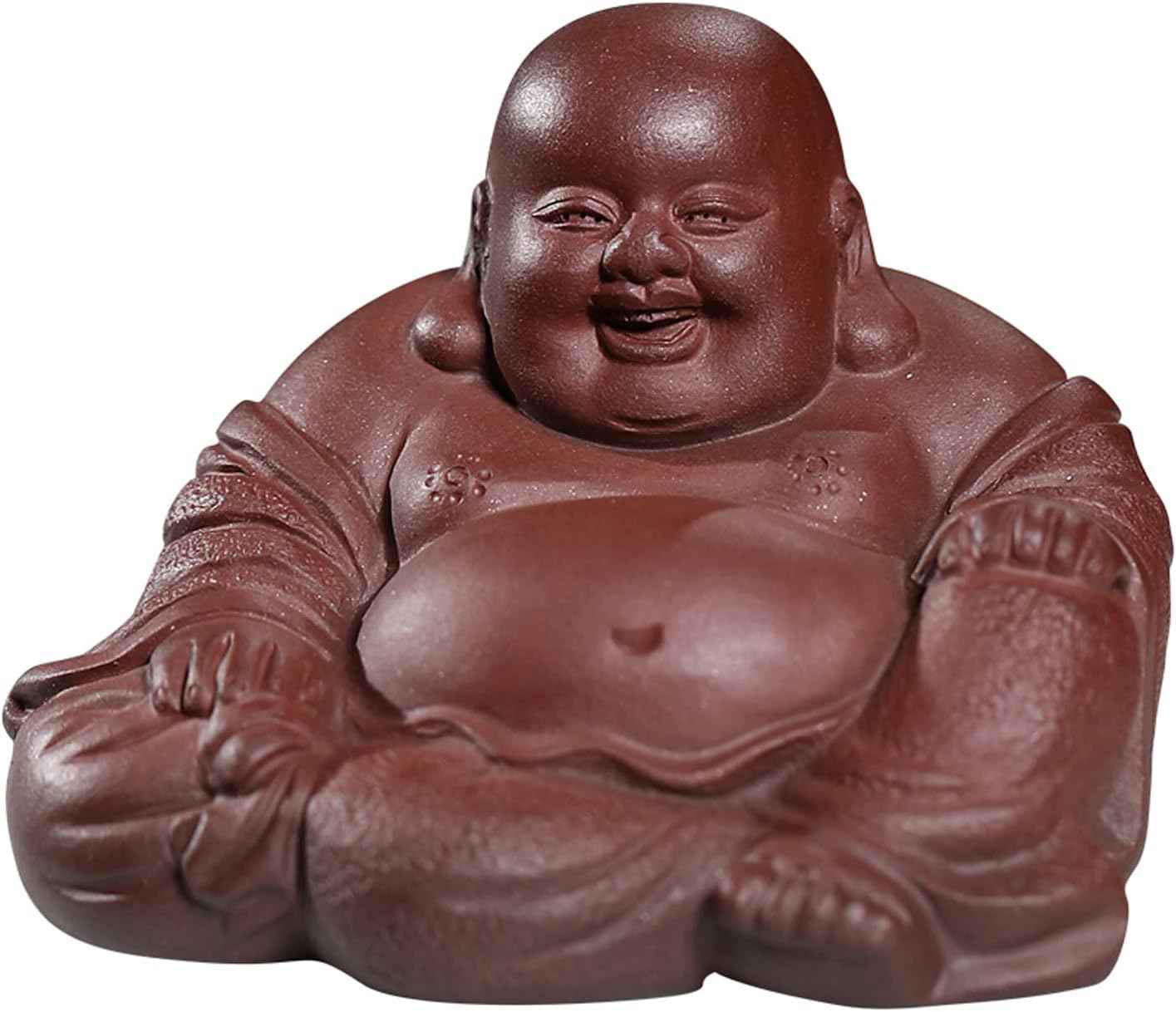 楽天市場】〔D433-12〕超透明 シトリン 布袋像 布袋様 布袋尊 彫刻