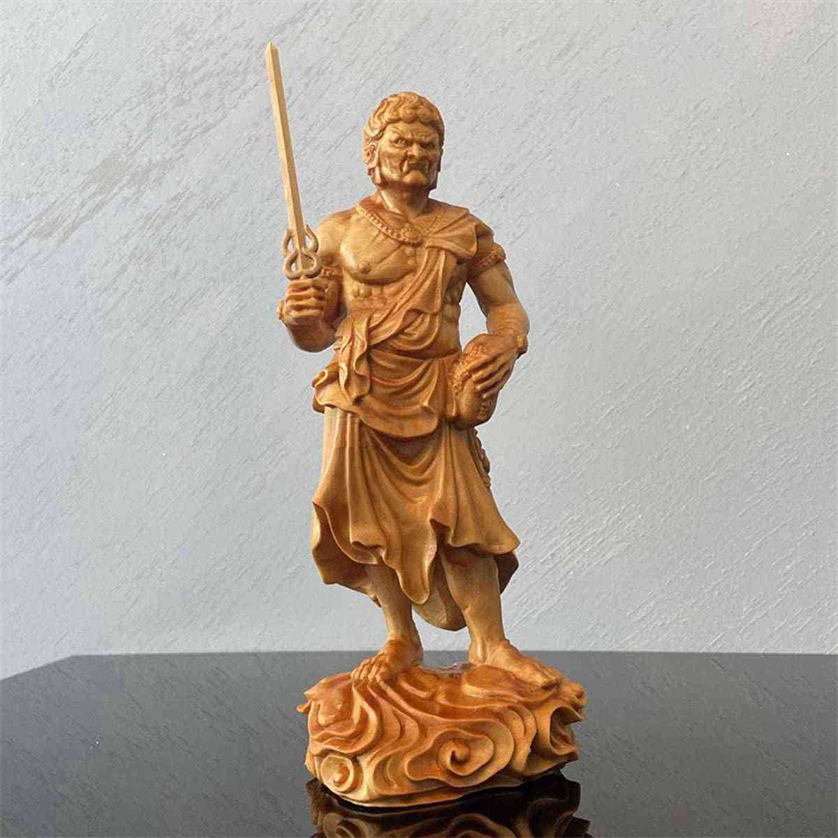 楽天市場】不動明王立像 白御影石G633 石仏 仏像 御影石 厄難除災の仏