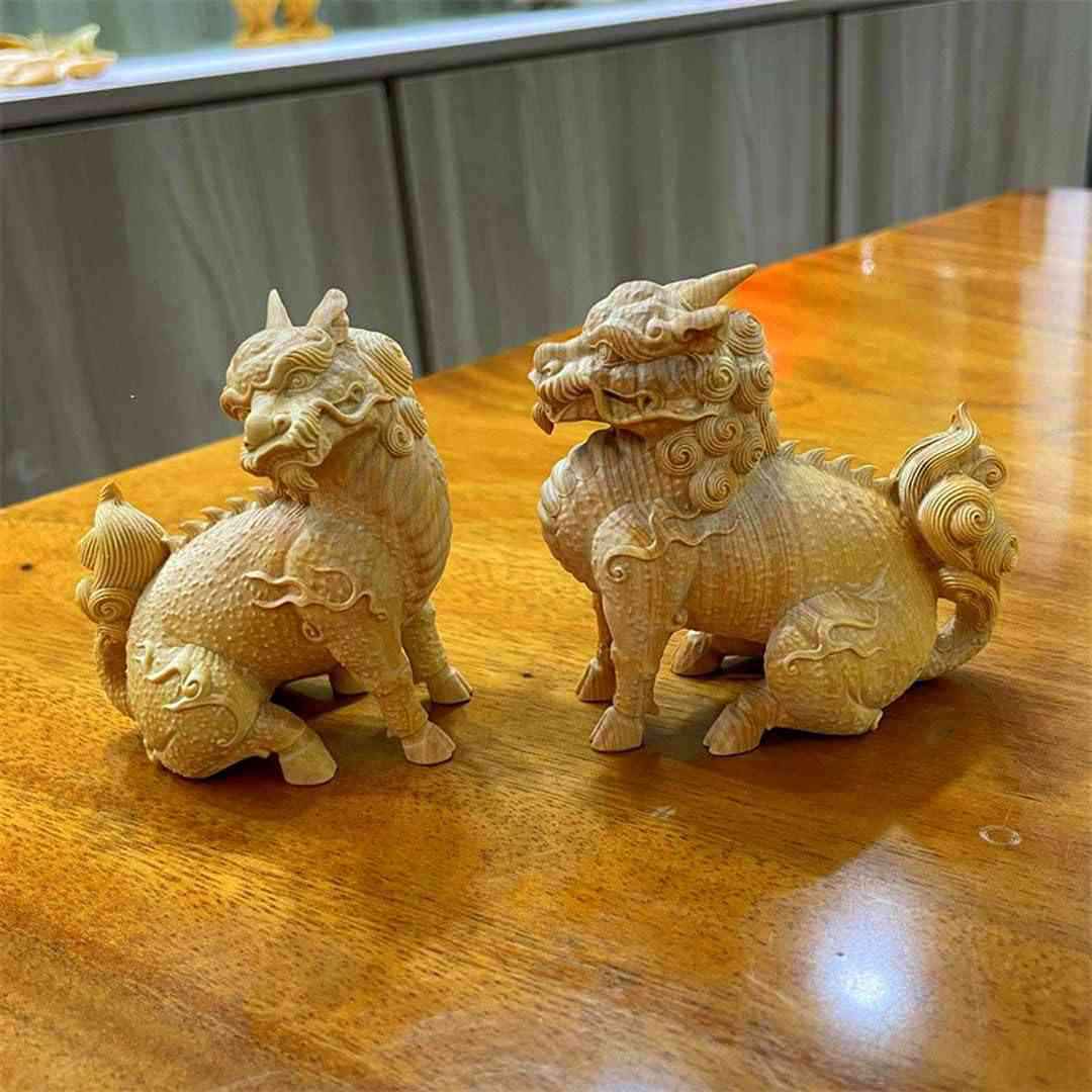 楽天市場】麒麟 水晶彫り物 右向き 風水 天然石 ブラジル産 稀少価値