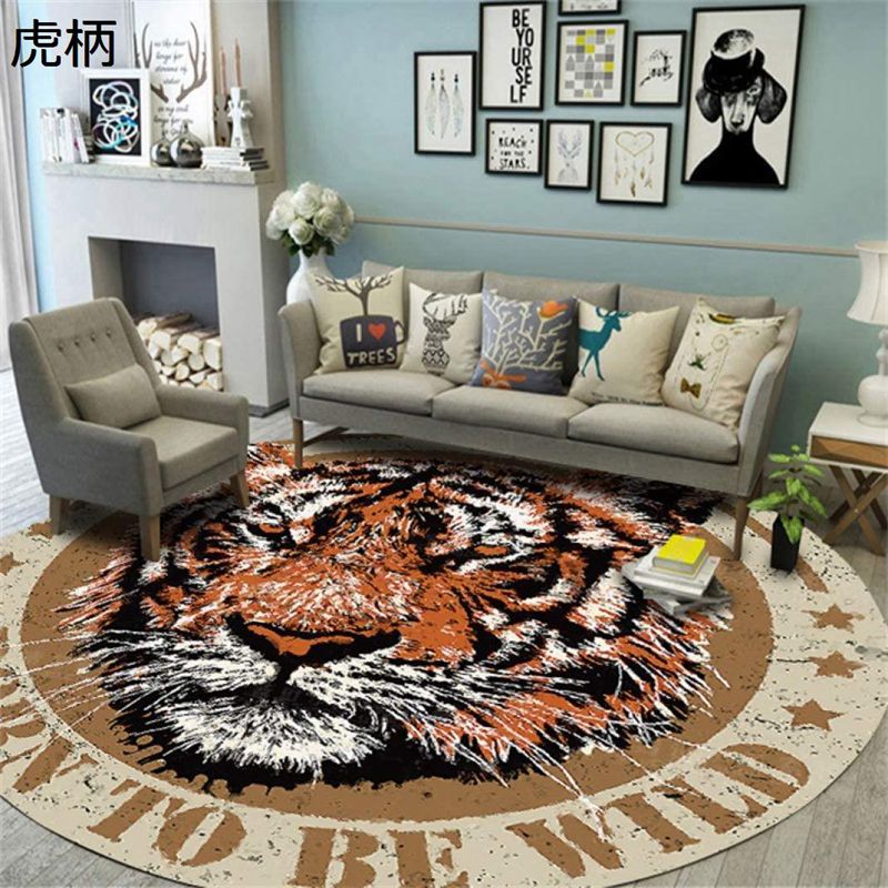 楽天市場】ラグ カッコイイ 太陽 虎 北欧風 おしゃれ 防滑 洗える 厚い