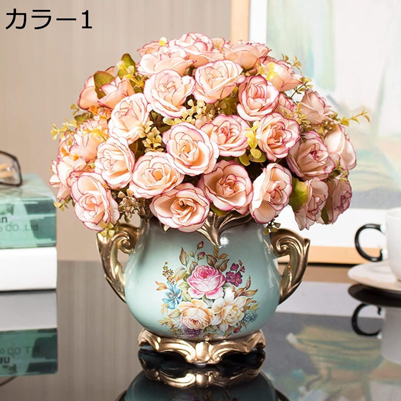 楽天市場】【全店10％OFFクーポン】造花 本物そっくり 花瓶付き 水やり