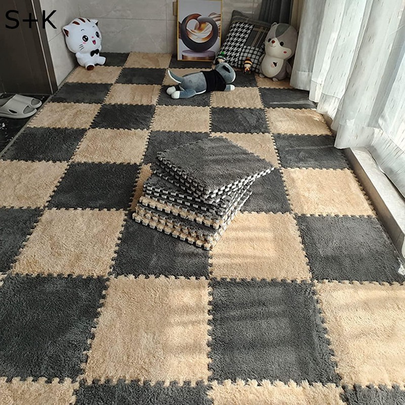 柔らかい ジョイントマット ケガ防止 弾力良く 衝撃を吸収し 滑り止め Diy可能 Ins インテリア クッションマット 洗える 無地 子供部屋 ペット猫犬用 30x30x0 6cm 30枚入り 防臭 抗菌 汚れ防止 あすつく