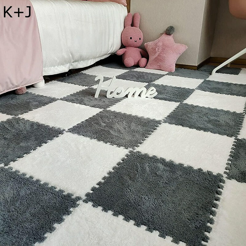 タイルマット ジョイントマット 床保護 絨毯 保温性 洗える 吸着カーペット ペット猫犬用 子供部屋 ケガ防止 弾力良く 掃除ラクラク 防音 床暖房にも対応 冷房対策 Diy可能 北欧 インテリア 30x30cm 市販