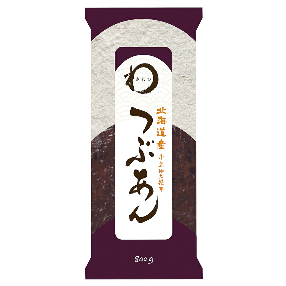 みわび 遠藤製餡 北海道産 つぶあん 800g×12個