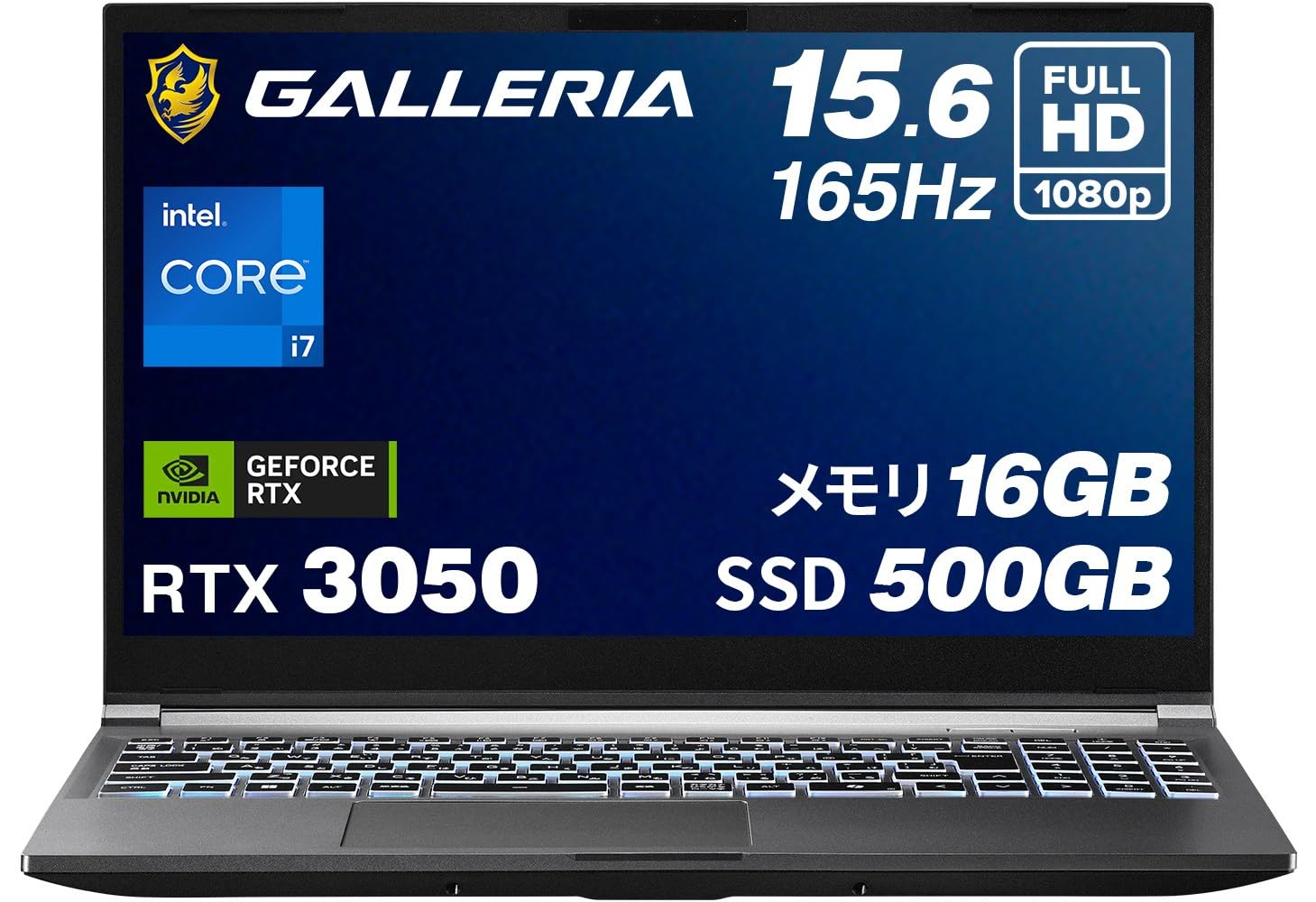 万覚え帳マイコン ゲーミングマイコン 15.6in Windows 11 Home Core i7-13620H 記憶装置16GB SSD 500GB 165サイクル FHD ノングレア液晶 日本語鍵盤 WEB写真機 テンキー積み上げる