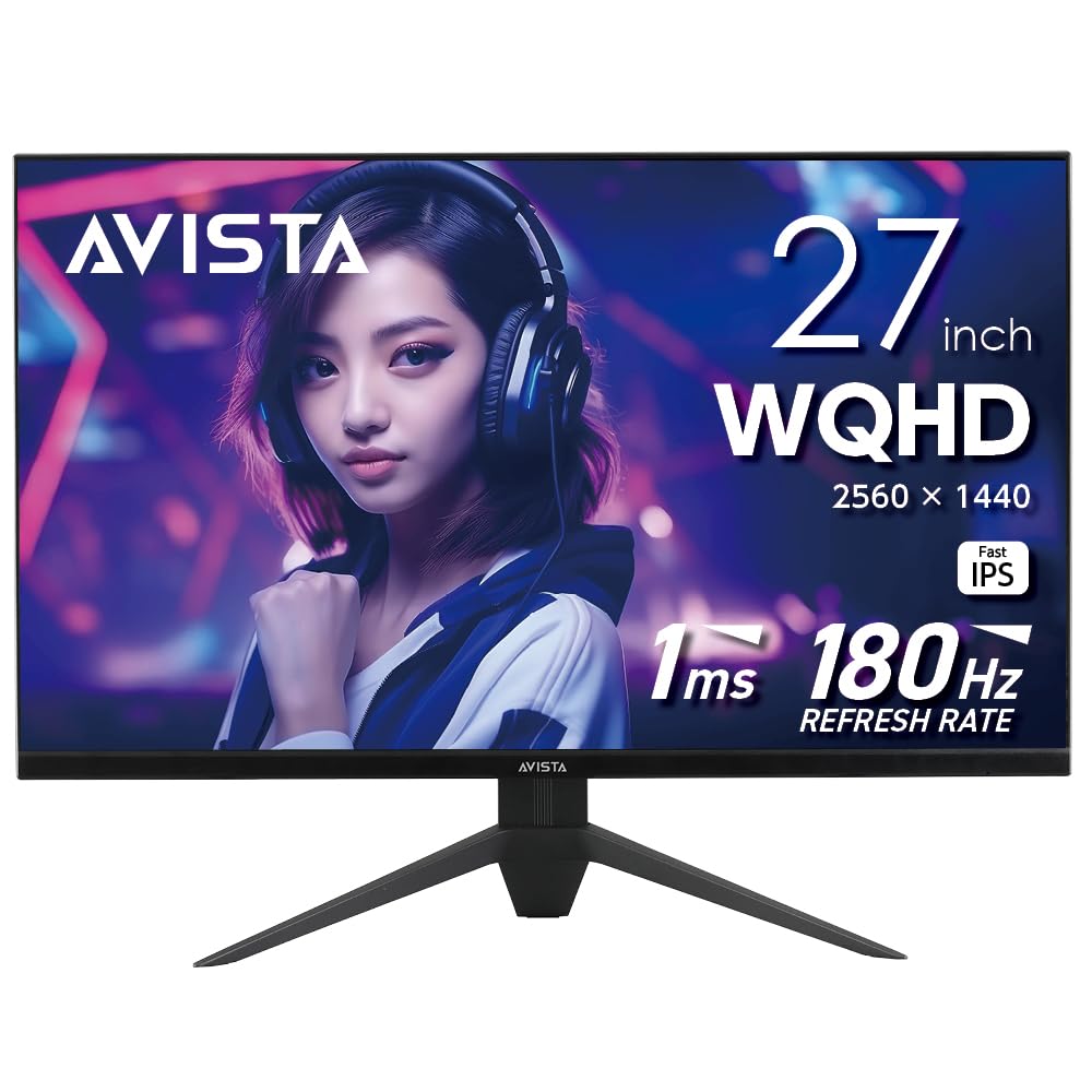 ゲーミングモニター 27in 液晶 WQHD Fast IPS 180サイクル 1ms 競り合い流行り物 HDR ブルーライトガード フリッカーフリー か細いひな形 黒いこと