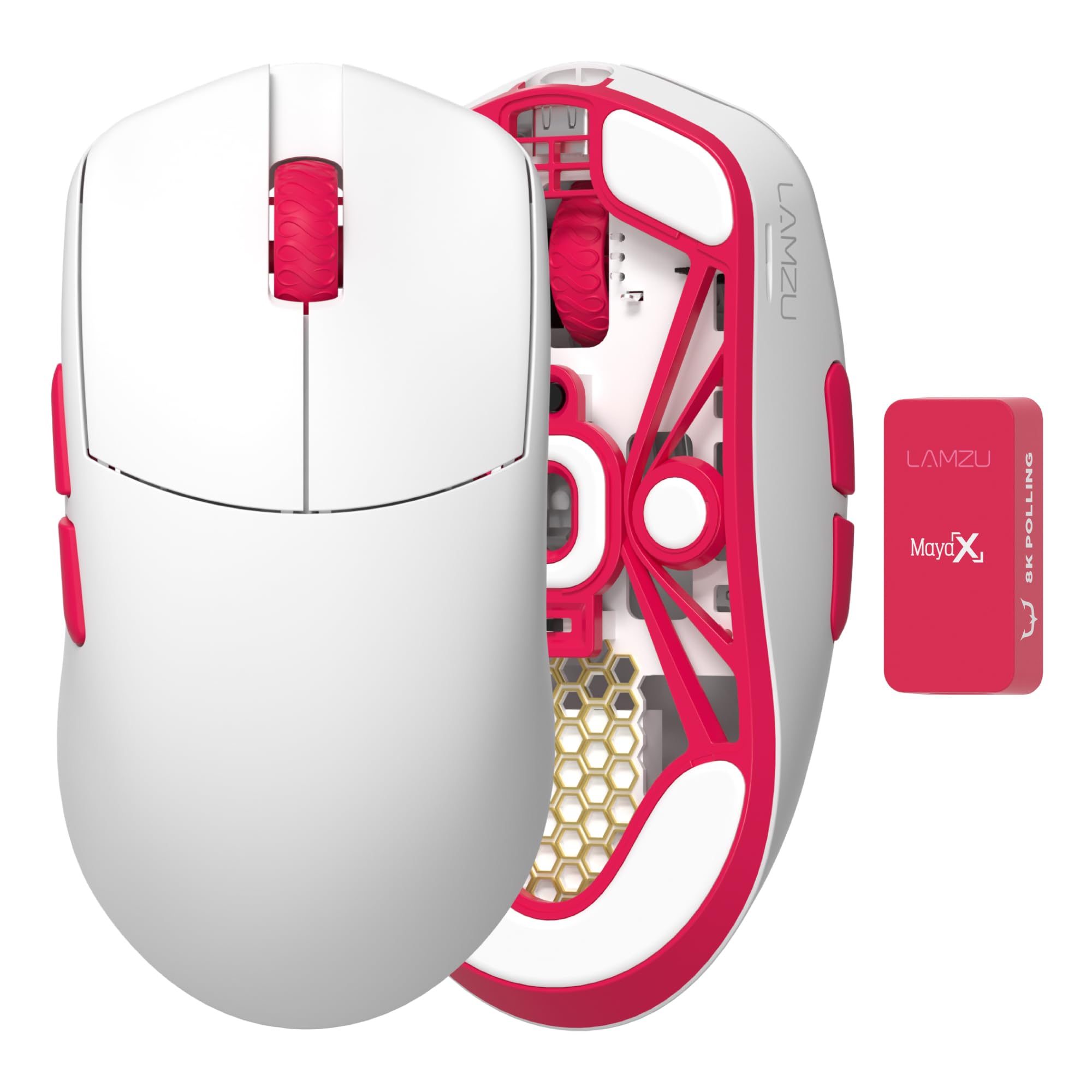 ゲーミングマウス 無線電話 申し受ける式 8Kドングル嘱する 決定づける対称性 つら構え オプティカルスイッチ ステッカー 貯えマウスソール 二十日鼠手持ち部分 合切袋袋 嘱する