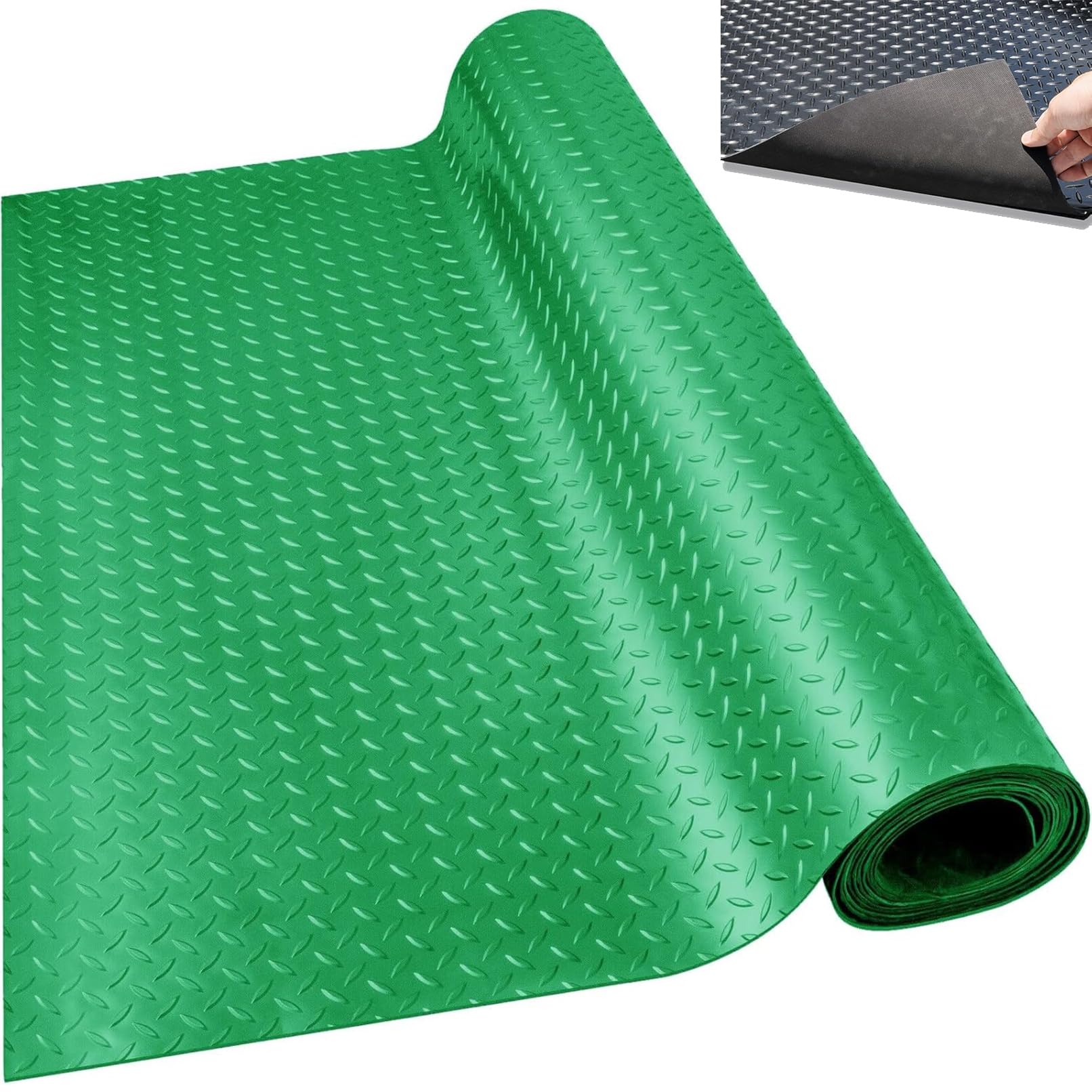 ゴムマット 幅60cm 厚さ1.5mm 長さ1m ブラック 滑り止め 衝撃吸収 吸音 防水 防火 床保護 荷台 ガレージ 駐車場 倉庫 工場 屋外 農場 水洗い可能|スマイルセレクション