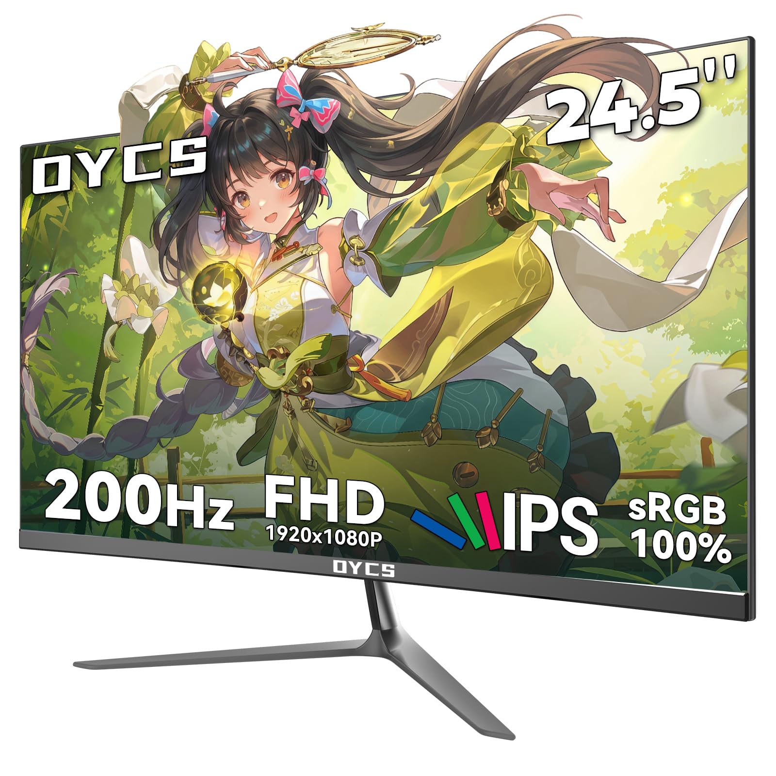 ゲーミングモニター 24in IPSダイアログボックス FHD 200サイクル 1ms HDR HDMI DP 見せびらかす