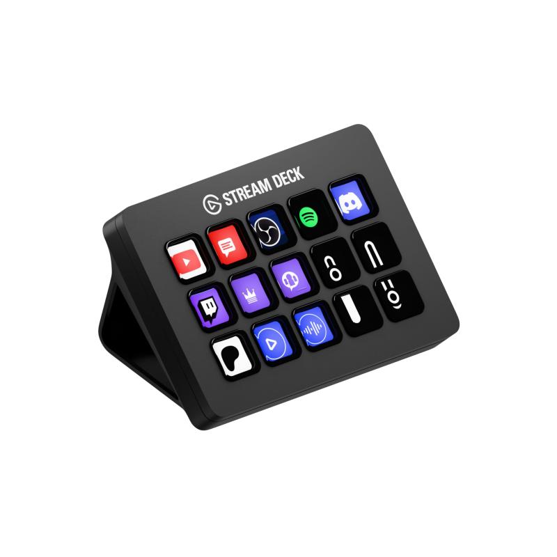 Elgato Stream Deck - のカスタム可能なLCDキーを搭載したライブ製作コントローラ。調節可能なスタンド付き。 OBS、Twitch、?YouTubeなどのアプリやソフトウェアでアクションを呼び出し, MacおよびPC