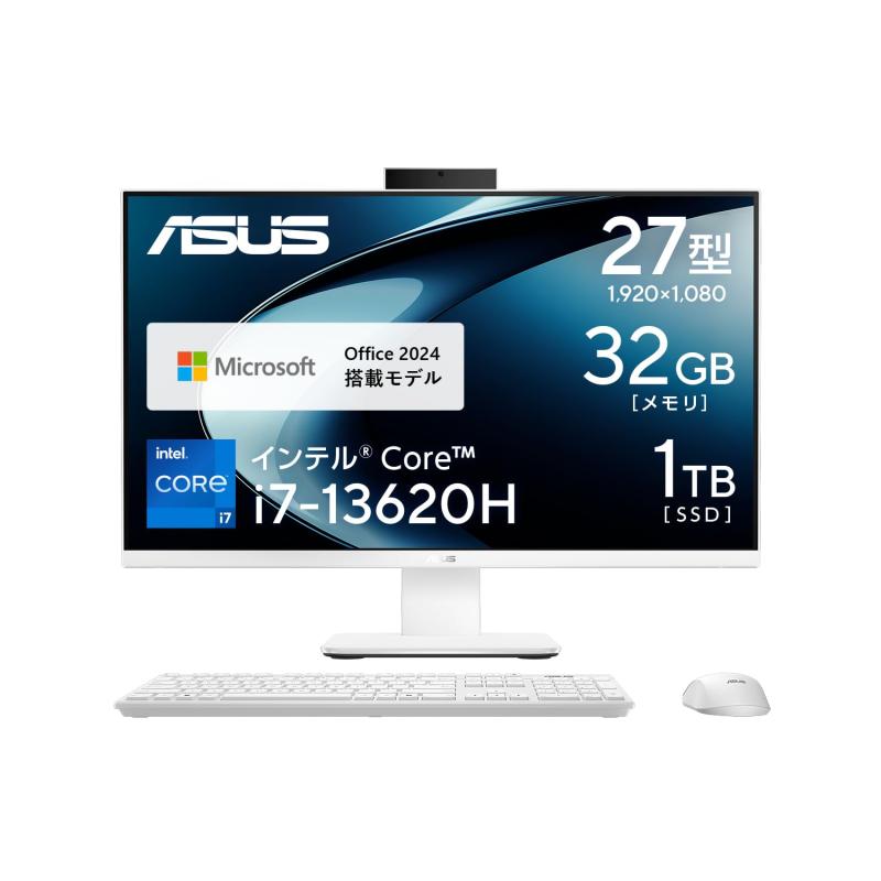 デスクトップパソコン　ウインドウズ11 Corei7 楽天市場】ASUS デスクトップPC V400 AiO V470VAK 27インチ Windows 11