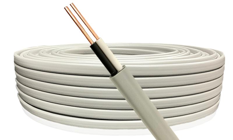 楽天市場】【送料無料】VVFケーブル 1.6mm-2芯 灰色 1m 切り売り1m