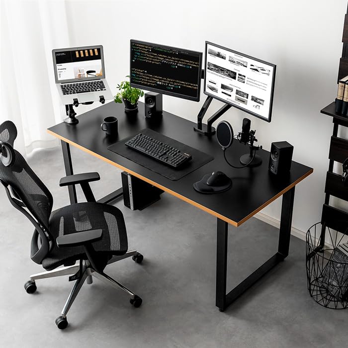 パソコンデスク デスク 机 ゲーミングデスク PCデスク おしゃれ 勉強机 学習机 作業机 幅160cm｜スマイルセレクション