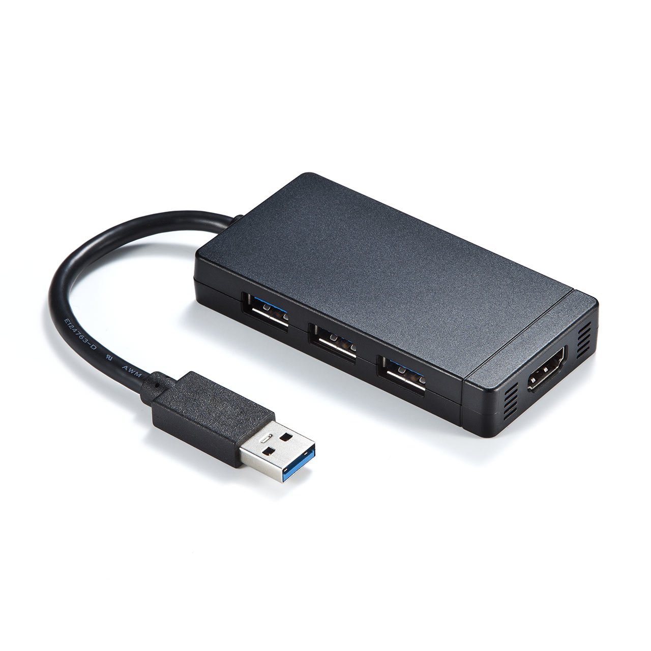 USB変換アダプタ USB3.0ハブ付 ディスプレイ増設 デュアルモニタ ディスプレイアダプタ|スマイルセレクション