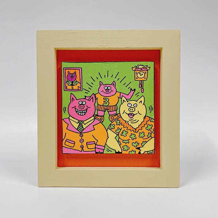 Bicosya 美工社 アートフレーム キース・ヘリング barking dog Keith