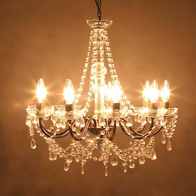 お譲り決定)アンティーク調 シャンデリア ライト です☆