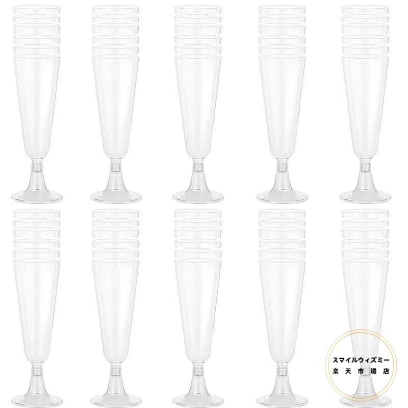 ワイングラス 使い捨て 60個150ml シャンパングラス プラスチック 硬質プラスチック シャンパングラス 赤ワイングラス ステムウェア ワイングラス パーティー ホリデー イベント用品