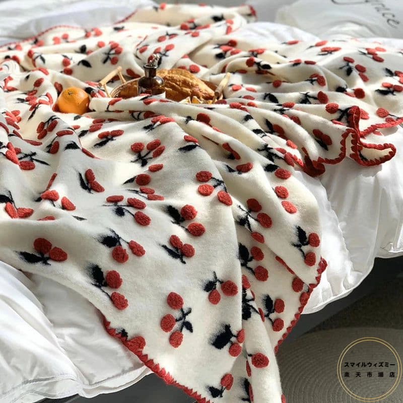 ブランケット シングル 毛布 春夏秋冬 桜んぼう 洗える 生あたたかい 掛ブランケット 掛け布団 好いたらしいめ もうふ かっこ良い ブランケット おすすめ 80*100糎 100*150糎 150*200糎 愛くるしげ ブランケットおすすめ あったか 写真色