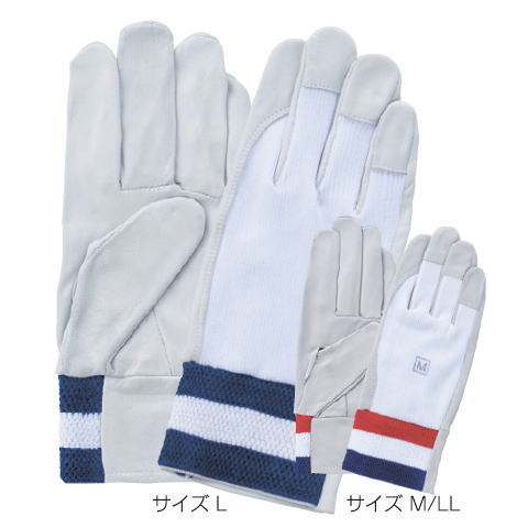 F 806 牛皮クレスト甲メリヤス手袋(10双) 富士グローブ｜スマイルワーク 店