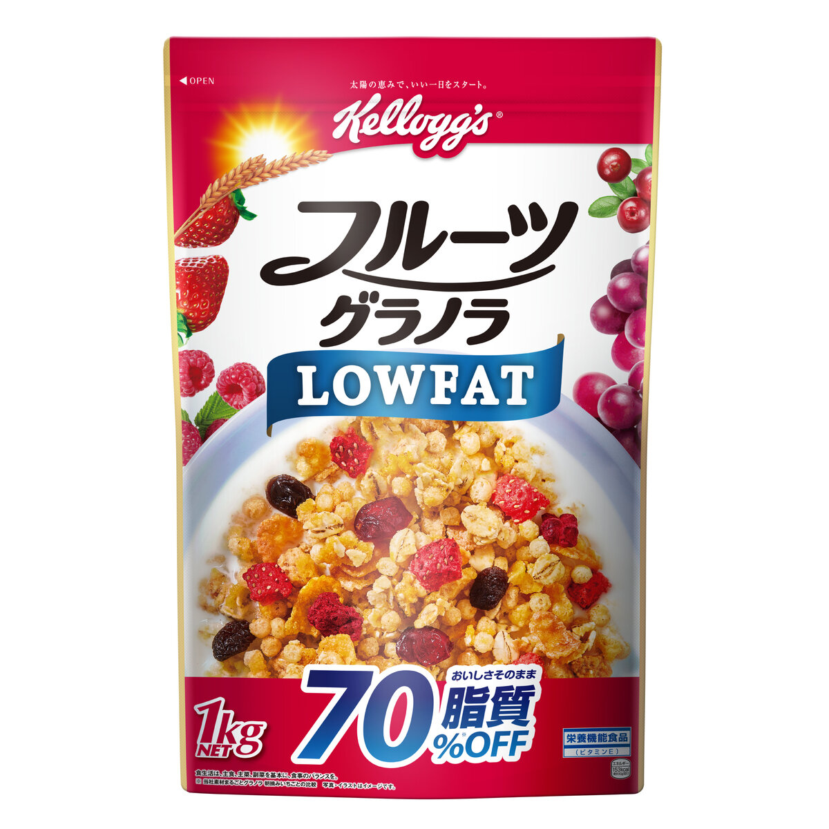 楽天市場】ケロッグ フルーツグラノラローファット 1kg : 雑貨通販店