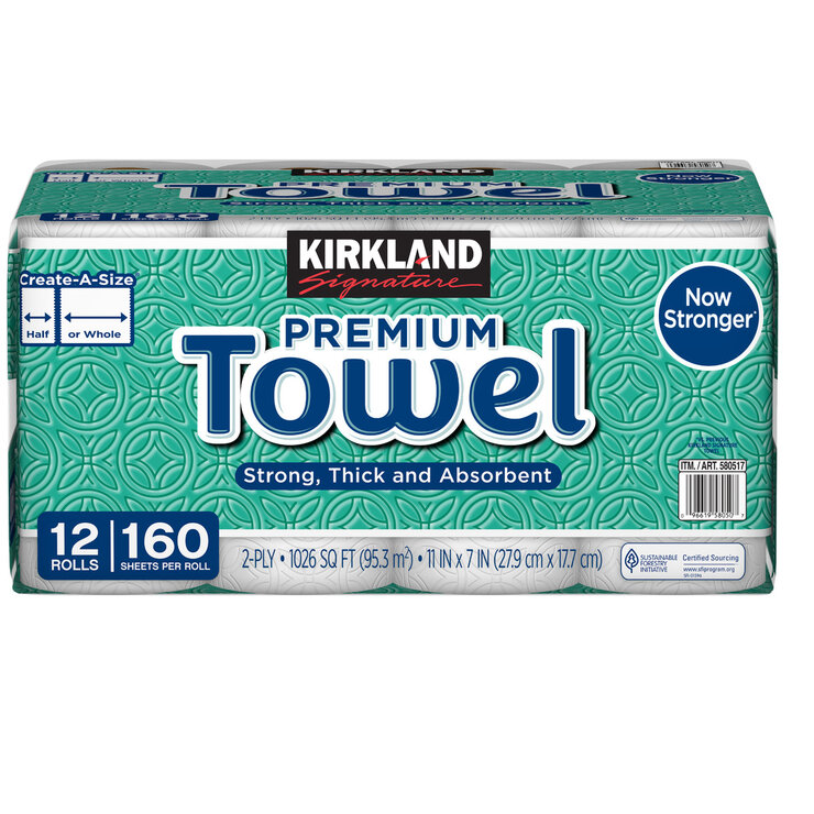 カークランドシグネチャー ペーパータオル 12ロール　カークランドシグネチャー ペーパータオル 12ロール　Kirkland Signature Paper Towel 12 Rolls