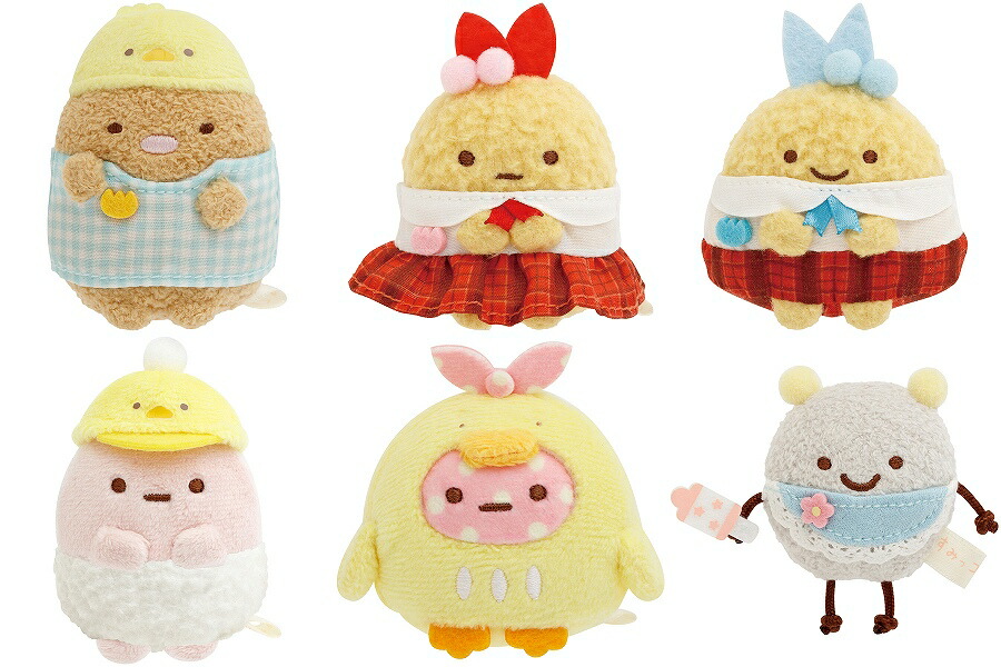 【サンエックス】すみっコぐらし てのりぬいぐるみ（みにっコほいくえん）≪全6種≫【とんかつ,えびふらいのしっぽ,あじふらいのしっぽ,たぴおか,ふろしき,ほこり】【MV23101-set 発売済・在庫品】