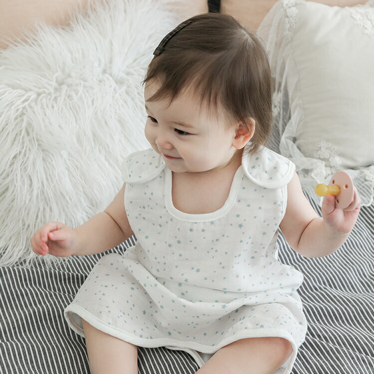 楽天市場 スリーパー ガーゼ ベビー スリーパー 夏用 綿100 やわらか 二重ガーゼ 涼素材 スリーパー ベビー 赤ちゃん 夏 夏用 暑さ対策 綿 かわいい メール便発送 Smorbi スモルビ