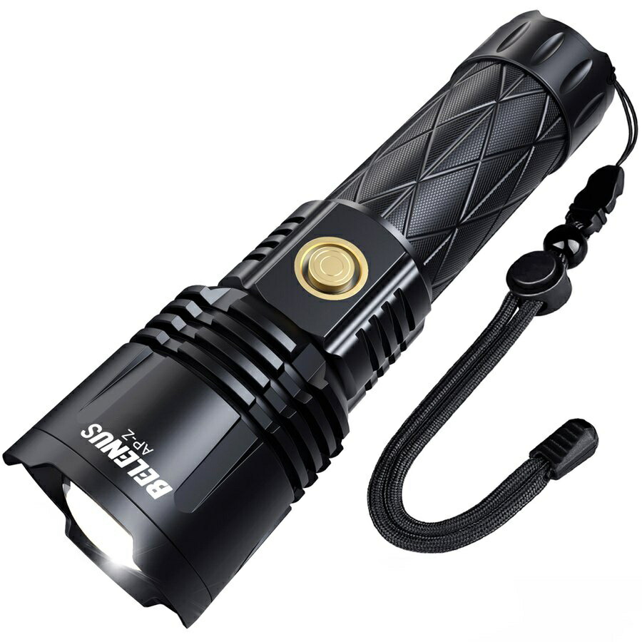 楽天市場 Belenus 懐中電灯 Led 超高輝度 Xhp90 上位モデル Type C Usb充電式 モバイルバッテリー機能 強力 明るい ハンディライト フラッシュライト 多機能ズーム式 アルミ合金 耐衝撃 防水 防災 停電 地震対策 昆虫採集 26650電池付き 3年保証 S N Factory 楽天市場店