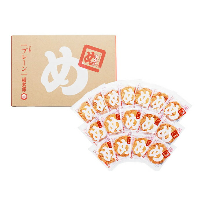 辛子めんたい風味めんべいプレーン2枚×16袋福太郎