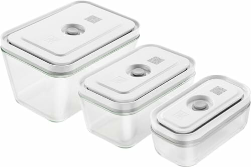 ZWILLING ツヴィリング 「 フレッシュ & セーブ 真空ガラスコンテナ 3サイズセット 」 密閉 耐熱ガラス 保存容器 【日本品】Fre