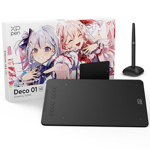XPPen ペンタブレット Decoシリーズ 板タブ スマホ対応 絵描きペンタブ ペイントソフト付き Androidに対応 イラストコンテスト記