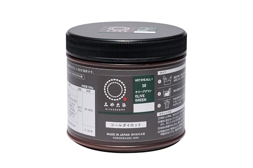 桂屋ファイングッズ(Katsuraya fine goods) みやこ染め 布用 ECO染め料 コールダイホット(徳用) #10 オリーブグリン
