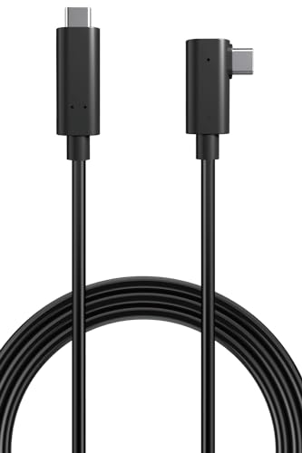 エレコム USB-C & USB-C ケーブル 5m 60W USB PD対応 10Gbps L字コネクタ AOCケーブル 光ファイバー 【 O