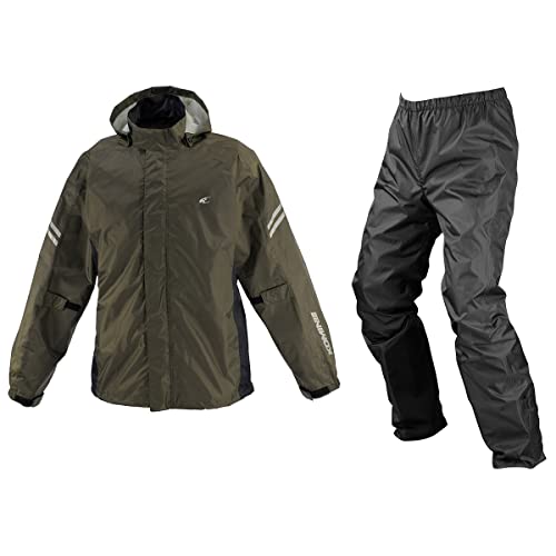 [コミネ] バイク用 レインウエア RK-5393 ブレスターレインウェア フィアート 03-5393 メンズ Olive L