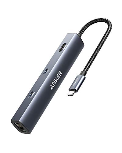 Anker PowerExpand 6-in-1 イーサネット ハブ PD 65W USB-Cポート 4K HDMIポート 1Gbpsイーサネッ