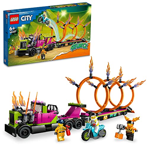 レゴ(LEGO) シティ トレーラートラックと火の輪くぐりチャレンジ 60357 おもちゃ ブロック プレゼント 乗り物 のりもの 男の子 女の