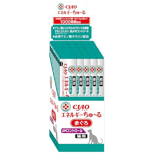チャオ (CIAO) 猫用おやつ エネルギーちゅ～る 乳酸菌1000億個 pHコントロール まぐろ味 14グラム (x 50本)