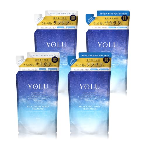 YOLU ヨル シャンプー トリートメント セット 詰め替え 4点セット リラックスナイトリペア