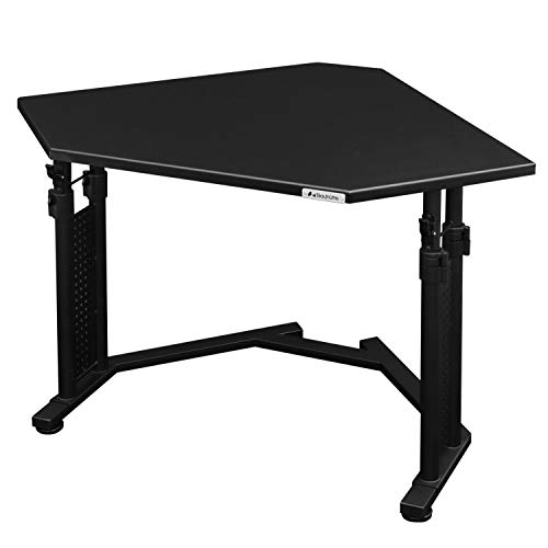 Bauhutte(バウヒュッテ) カド事務机 昇降式 黒いこと BHD-700K-BK