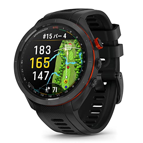 ガーミン(GARMIN) Approach S70 47粍 Black AMOLED(有機EL)見せびらかす積み上げる ゴルフご覧なさる GPS軍用地図