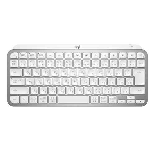 ロジクール MX KEYS mini KX700PG ミニマリスト ワイヤレス イルミネイテッド キーボード ペイルグレー 充電式 blueto