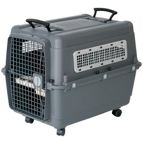 プチリュバン ペットキャリー キャスター付き PR80 中型犬用 大型犬用 IATA基準クリア クレート 20kgまで XLサイズ 奥行き80
