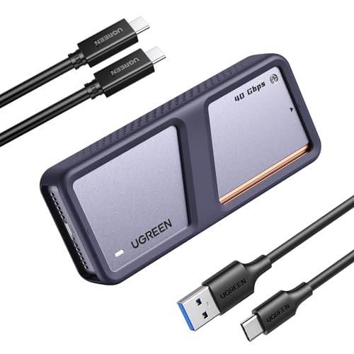 UGREEN M.2 SSD 外付けケース 【USB4 40Gbps】 M.2 SSD ケース NVME/Pcie ケース Thunderbol