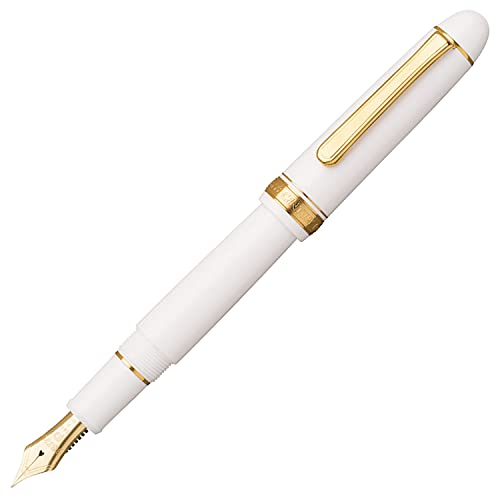 プラチナ万年筆 筆 B 太字 シュノンソーホワイト #3776 世紀 PNB-15000 2-4 定め事品