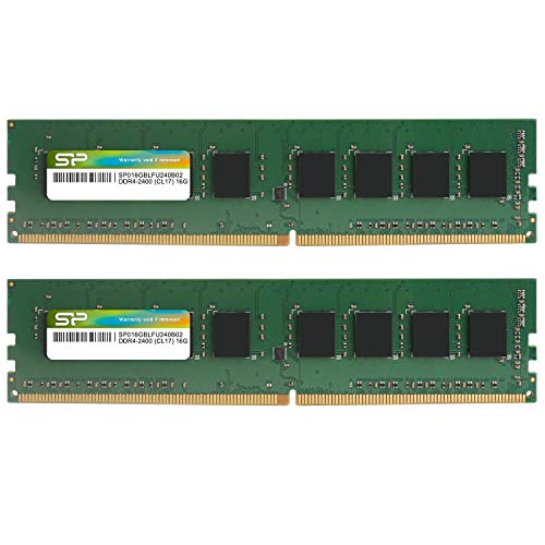 シリコンパワー SP Silicon PowerデスクトップPC用メモリ DDR4-2400(PC4-19200) 16GB×2枚 288Pin